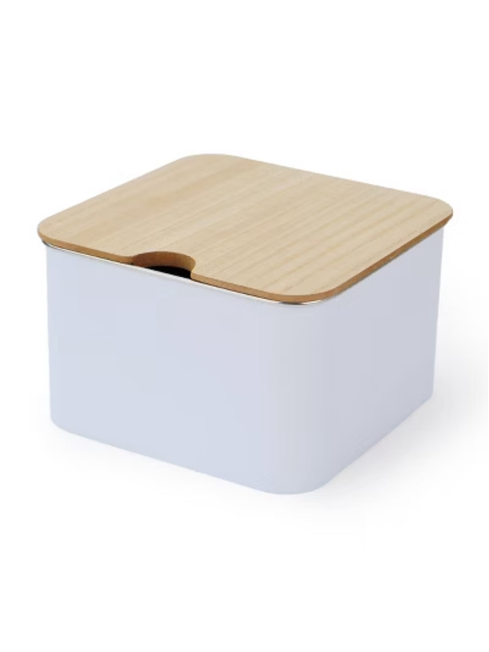 Set of 2 Target BP Metal Storage Container with Wood Lid